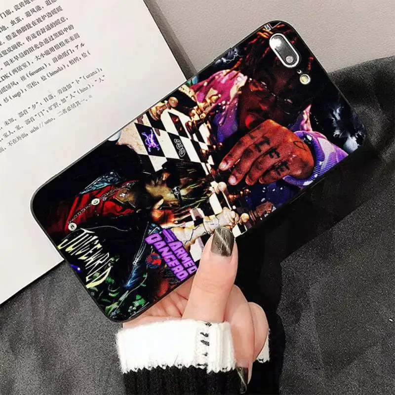 

Yinuoda Rap Juice Wrld And Hip Hop Band Singer Soft black Phone Case for iPhone 8 7 6 6S Plus X 5 5S SE 2020 XR 11 pro XS MAX