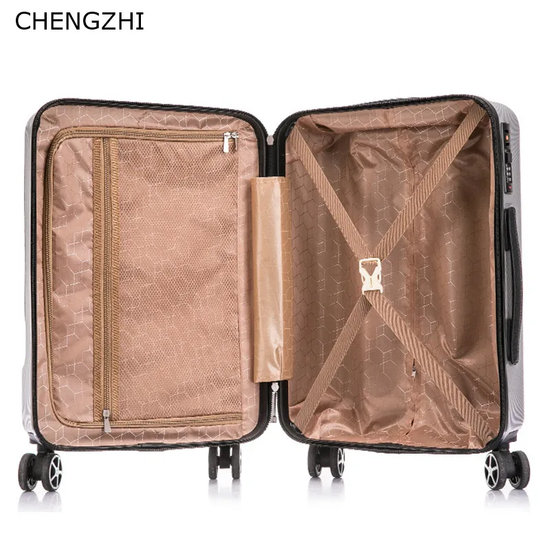 Чемодан на колесиках CHENGZHI деловой из АБС пластика 20/24 дюйма|Чемодан колесиках| |