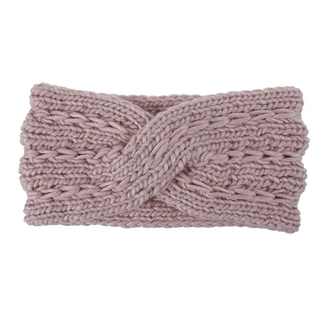 7 hair band Boho вязаная головная повязка для женщин девочек тюрбан повязки Крест крючком Лук украшения для волос твердый стрейч заколка-Твистер громоздкий вязаный головной убор аксессуары для волос для леди дропшиппинг подар - Цвет: 7 hair band