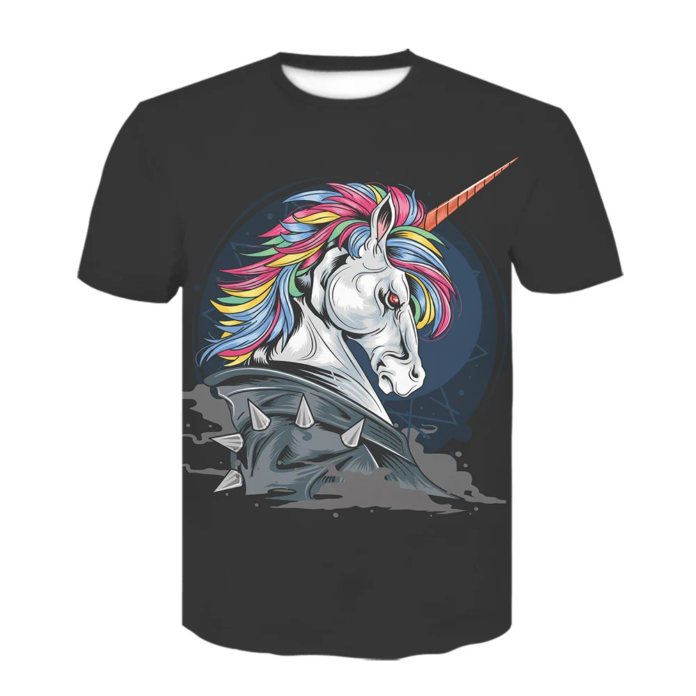 Футболка с изображением животных лошадей мужская и женская футболка 3d принтом