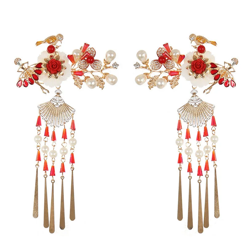 Заколки для волос с искусственным жемчугом и кристаллами|Украшения волос| |
