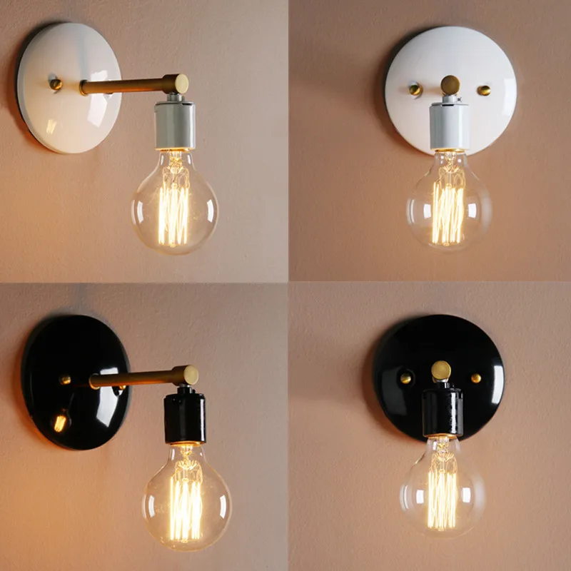 

Colorful Industrial Metal Vintage Wall Light Sconce Holder Lamp Fixtures Restaurant Hallway Coffee Shop Home Decor