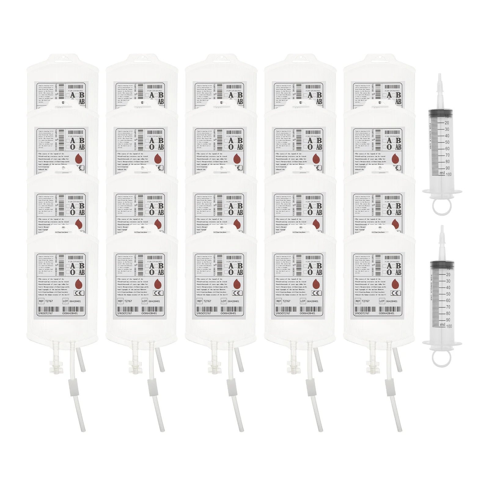 

20 Sets Beverage Bags Liquid Blood Bags Supplies