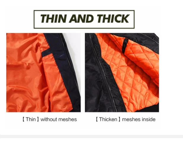 

2021 New Autumn Winter for Bomber Jacket Men Fashion Stand Pilot Jacket Men Baseball Uniform Coat Jacket Men