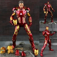 new hot the avengers iron man action figure model 20cm mk42 mk43 ironman doll pvc acgn figure toy brinquedos anime kids toys