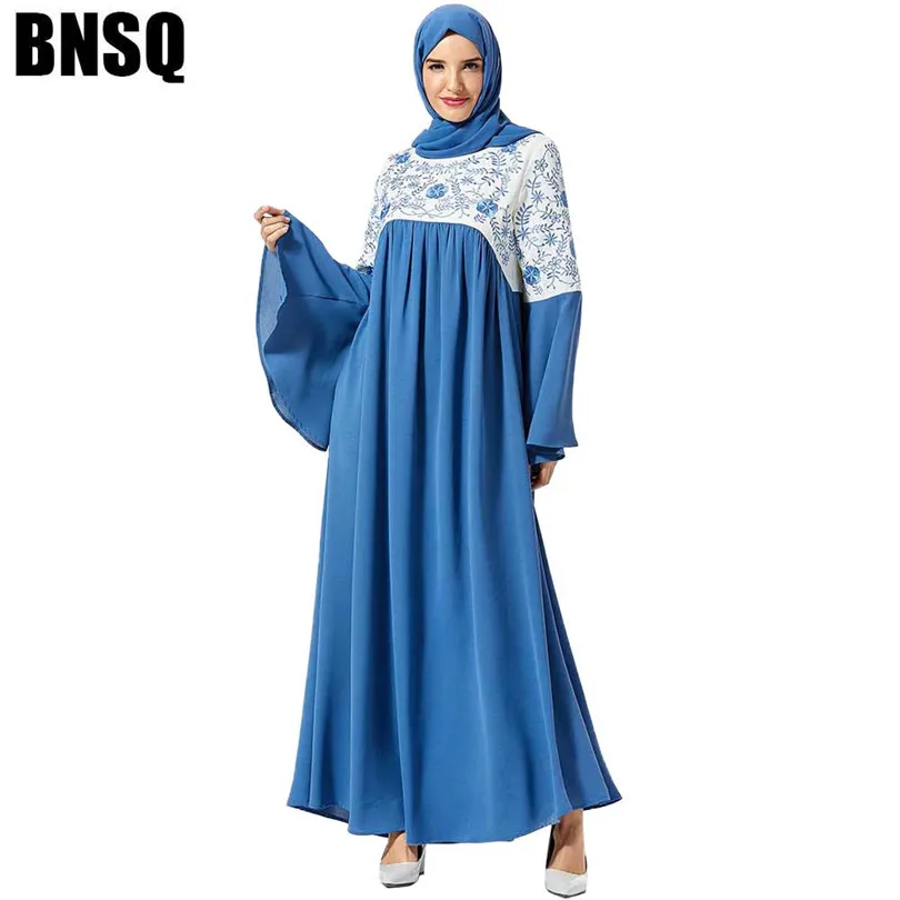 Традиционное вышитое женское платье абайя этническое украинское макси