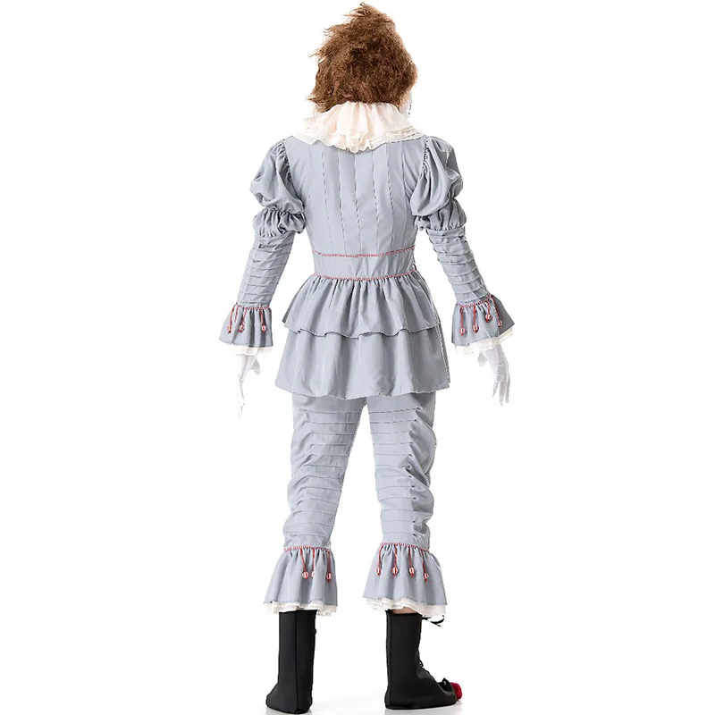 Парный карнавальный костюм на Хэллоуин злого шута пеннивайза безумный клоун