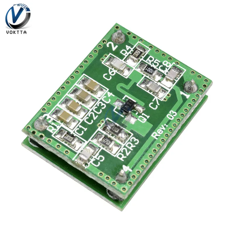 DC 6-40V LV002 Doppler радар-переключатель для СВЧ 8-15M радар-детектор сенсор доска коридора