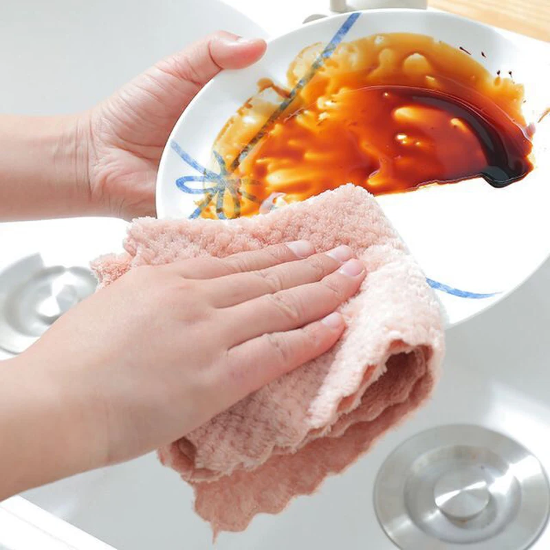 10 шт. тряпка из микрофибры для мытья посуды | Дом и сад