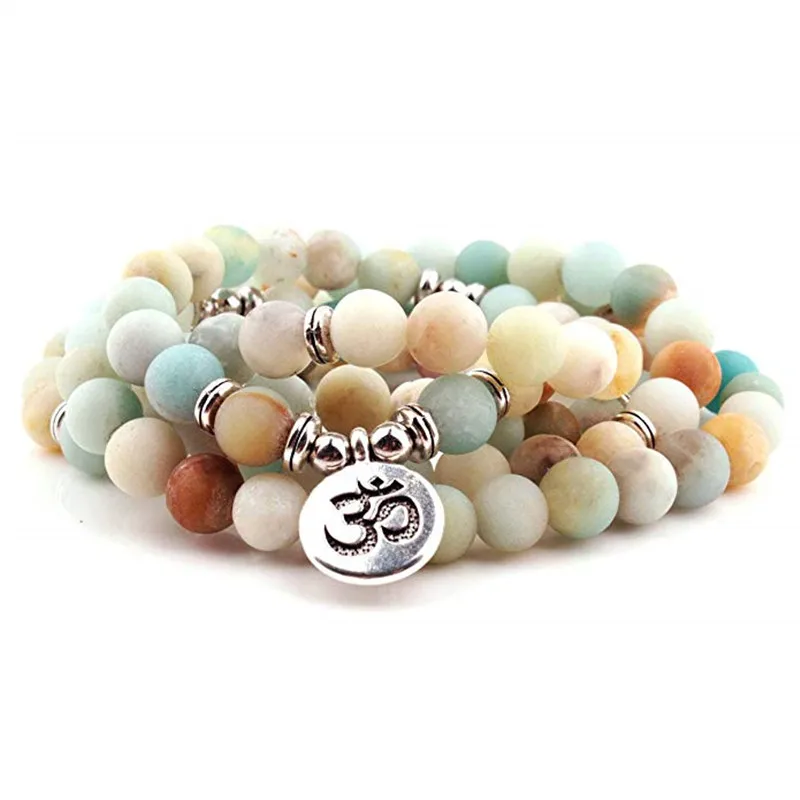 

Fashion Women`s Matte 108 Beads Bracelet or Necklace High Quality Charm New Design Bracelet