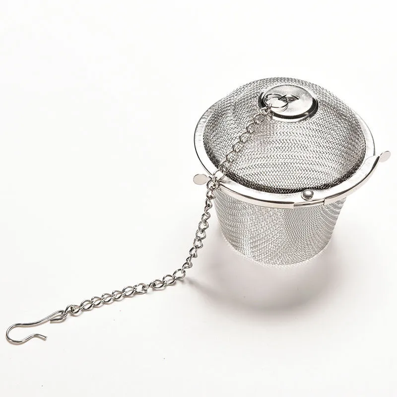 

Tea Infuser 4.5*4.5cm Stainless Steel Tea Pot Infuser Sphere Mesh Tea Strainer Handle Tea Spice Mesh Herbal Ball tea accessories