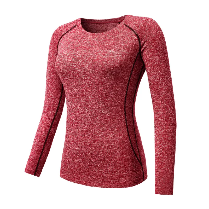 Рубашки для йоги с длинным рукавом женская спортивная футболка Rashguard одежда