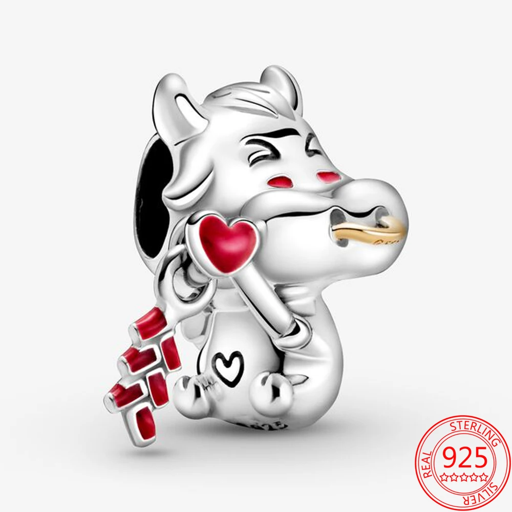 Женский кулон из серебра 925 пробы с бусинами в виде икры и китайского