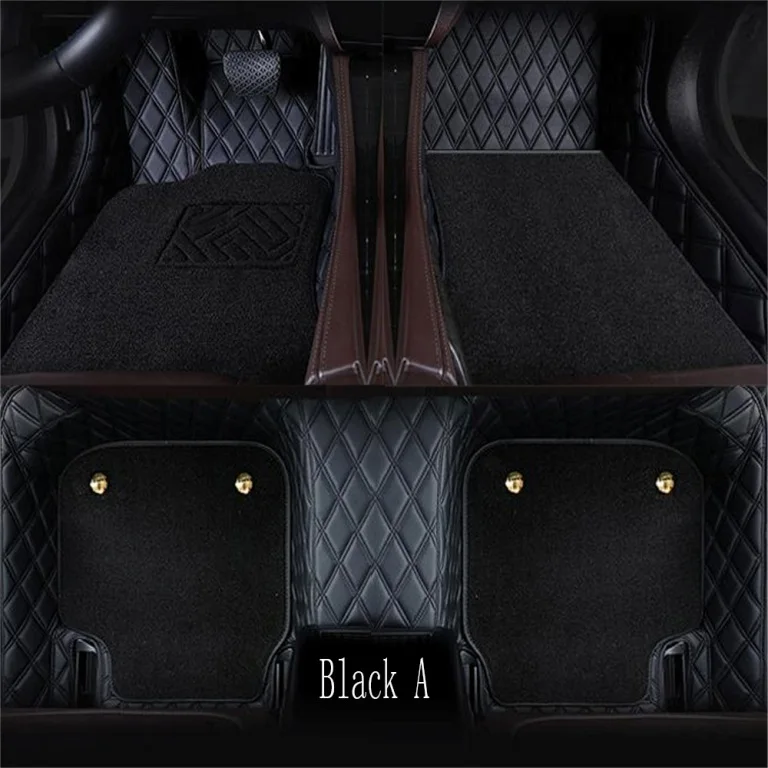 Автомобильные коврики для Mercedes Benz W203 W204 W205 C class 180 200 220 250 300 350 C160 C180 C200 C220 C300 C350 ковер вкладыши - Название цвета: Black  A