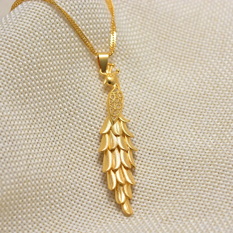 Колье с подвеской в арабском стиле Феникса золотого цвета для мужчин и женщин |
