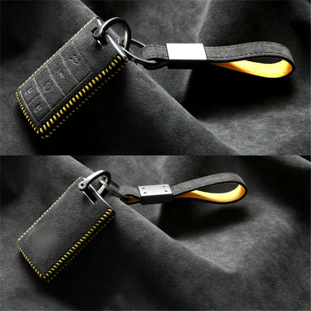 Автомобильный пульт дистанционного управления из замши чехол для брелка с