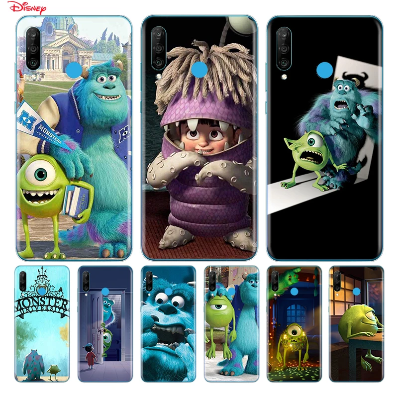 Силиконовый прозрачный Чехол Университет Монстров для Huawei P50 P40 P30 P20 Pro P10 P9 P8 Lite E