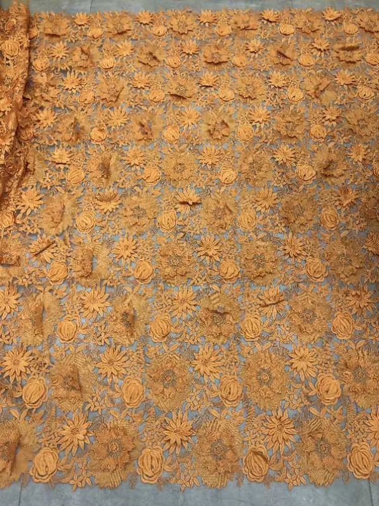 Высококачественная Водорастворимая Вышивка нитями Африканское кружево