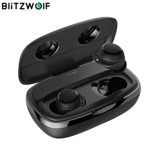 Blitzwolf bw-fye3 pro tws bluetooth v5. 0 earphone hifi stereo hd call touch control 2000mah power bank sports wireless earphone 1 Item image