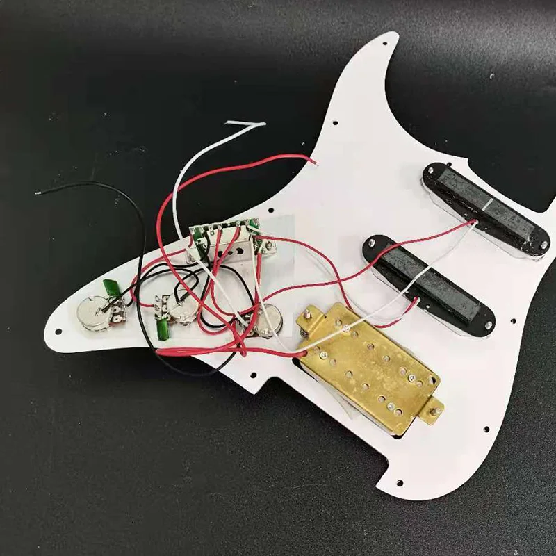 ssh geladen prewired elektrische gitarre schlagbrett pickup single coil pickups für fd st stil gitarre weiß perle free global shipping