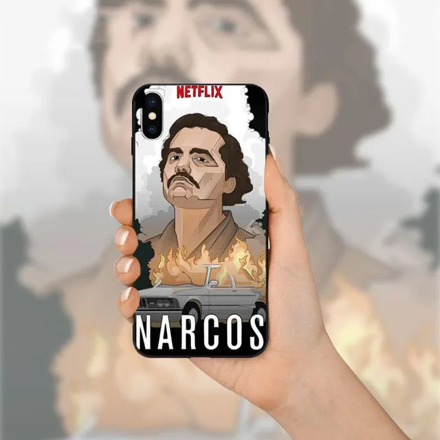 Wagner Moura Narcos pablo escobar черный ТПУ Мягкий силиконовый чехол для телефона iPhone 8 7 6 6S Plus X