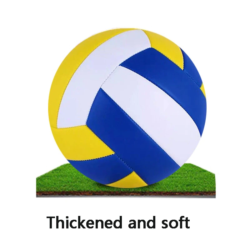 

Outdoor Thickened PU Soft Volleyball Size 5 Competition Professional Volleyball Game Student Training Testing Sports Ball