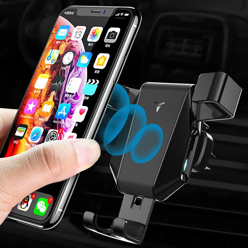 10 Вт автомобильное беспроводное зарядное устройство для samsung S8 S9 S10 iPhone