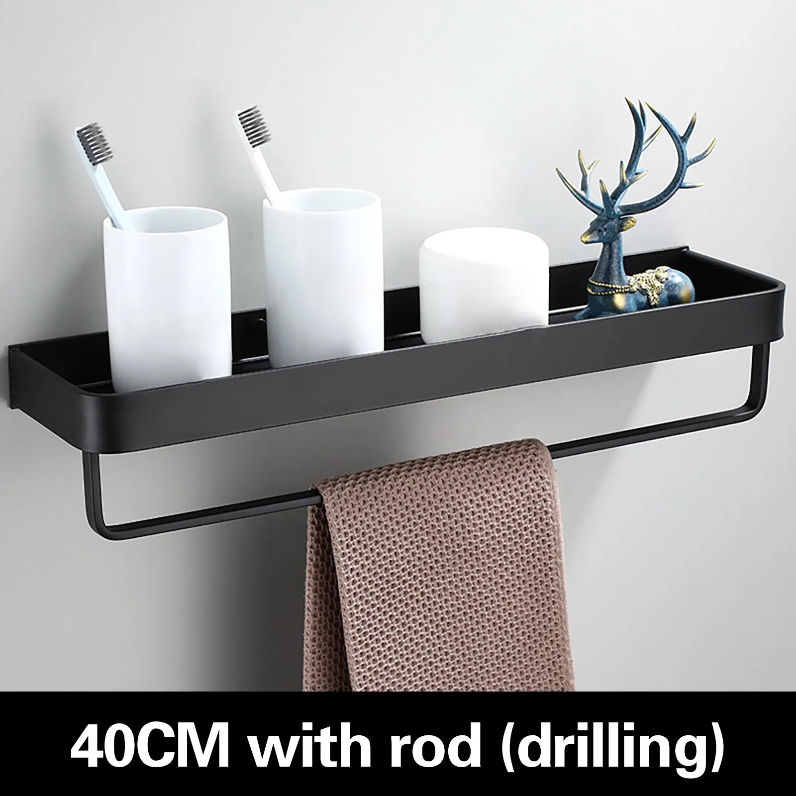 40 см Ванная комната угловая полка Стеллаж для хранения Организатор настенная