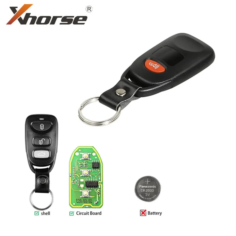 

Xhorse VVDI2 XKHY01EN for Hyundai Type Universal Remote Key Fob 4 Button 1 Piece