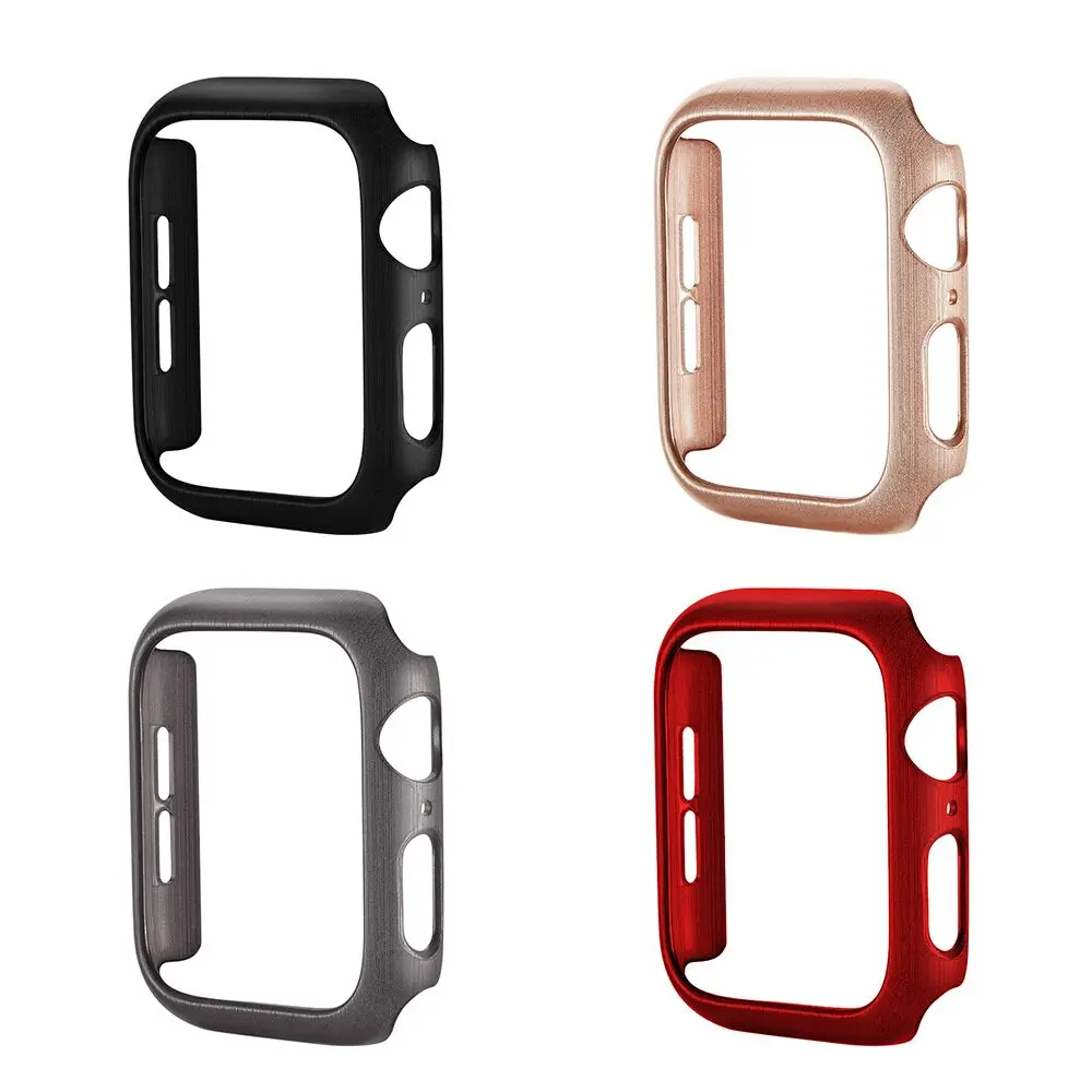 Новая рамка PC защитный чехол для Apple Watch band 40 мм 44 Серия 1 2 3 4 38 42 смарт часов бампер