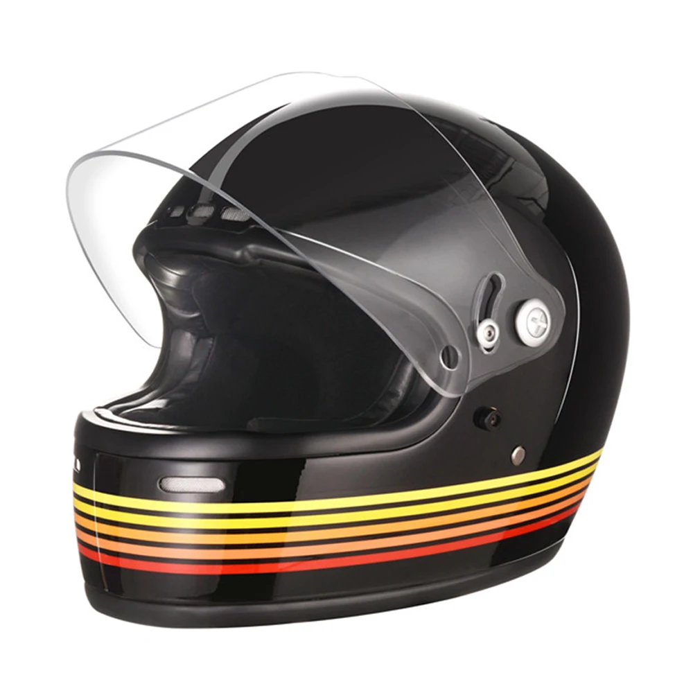 Мотоциклетный шлем AMZ DOT сертифицированный из стекловолокна для мотокросса