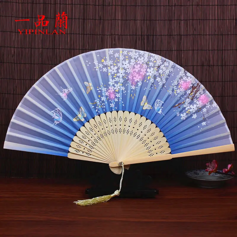 В национальном таможне женский вентилятор детский веер складной антикварный