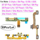 50 шт. включениевыключение питания, громкость для Moto One Zoom Macro Hyper Vision G30 G ключ для боковой кнопки Style G7 G6 G8 E6 Play Plus Power Lite