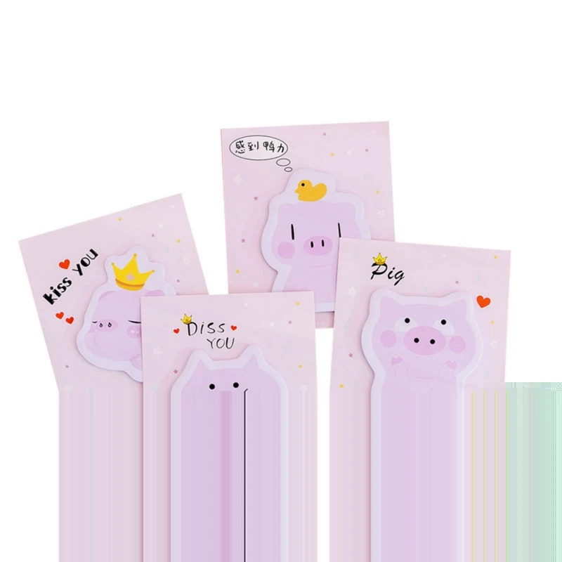 Cute Cartoon Toys Kids Pig Sticky Notes Memo Pad Diary Stationery Flakes Scrapbook Decorative | Игрушки и хобби