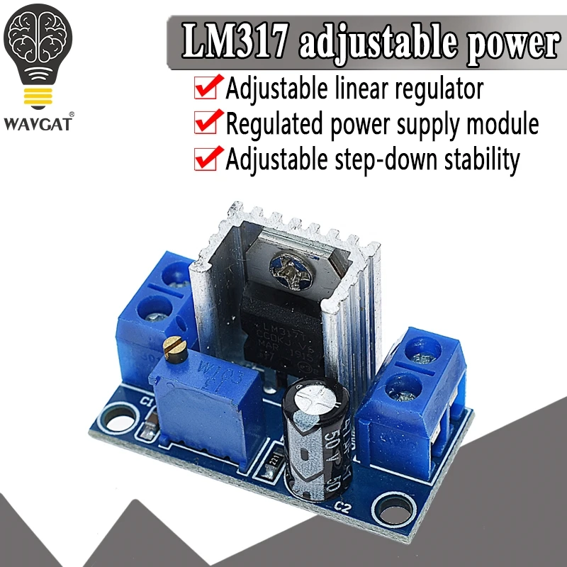 Понижающий преобразователь LM317 DC модуль понижающей печатной платы линейный