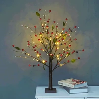 led table lamp lights flower bonsai tree battery powered night lights home decoration parties wedding bedroom decor