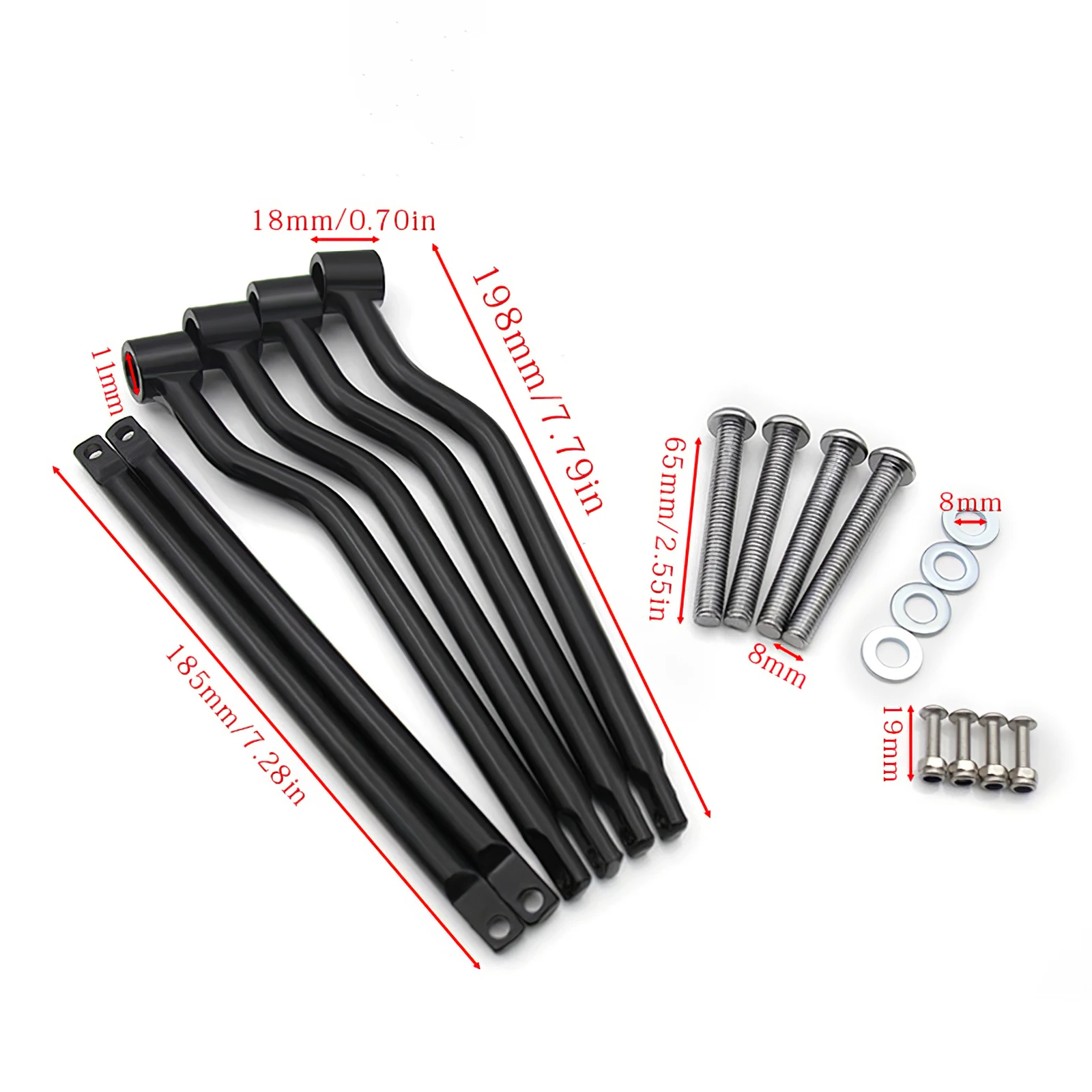 

New Universal Motorcycle Saddlebag Support Bars Luggage Guard Brackets For HARLEY HONDA SUZUKI YAMAHA KAWASAKI VN800 TRIUMPH