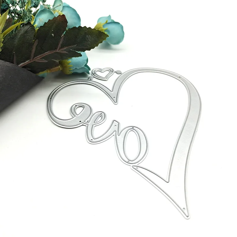 

2021 New Love Metal Cutting Dies Stencil Die Cut Scrapbooking Craft Stamps DIY Album Paper Cards Embossing Die