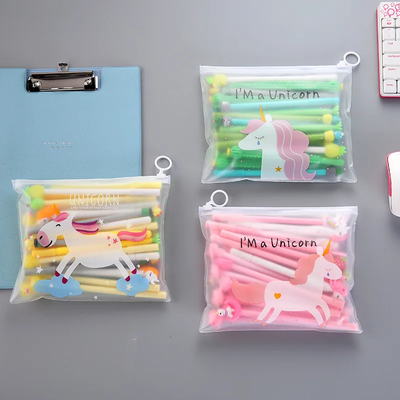 Гелевая ручка милые школьные принадлежности гелевые ручки с сумкой и офисные