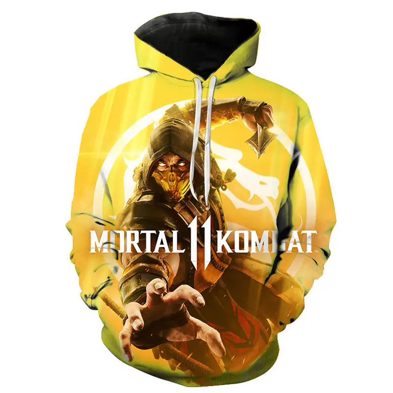 Толстовка с капюшоном Mortal Kombat для мужчин и женщин Детская толстовка 2020 худи