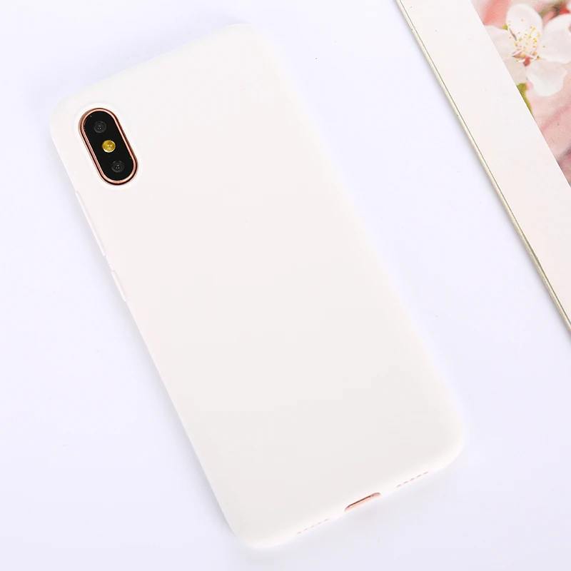 White Мягкий силиконовый чехол для samsung Galaxy S10 S8 S9 Plus 5G S10e S6 S7 edge Note 5 9 8 10 плотный ТПУ матовый защитный чехол - Цвет: White