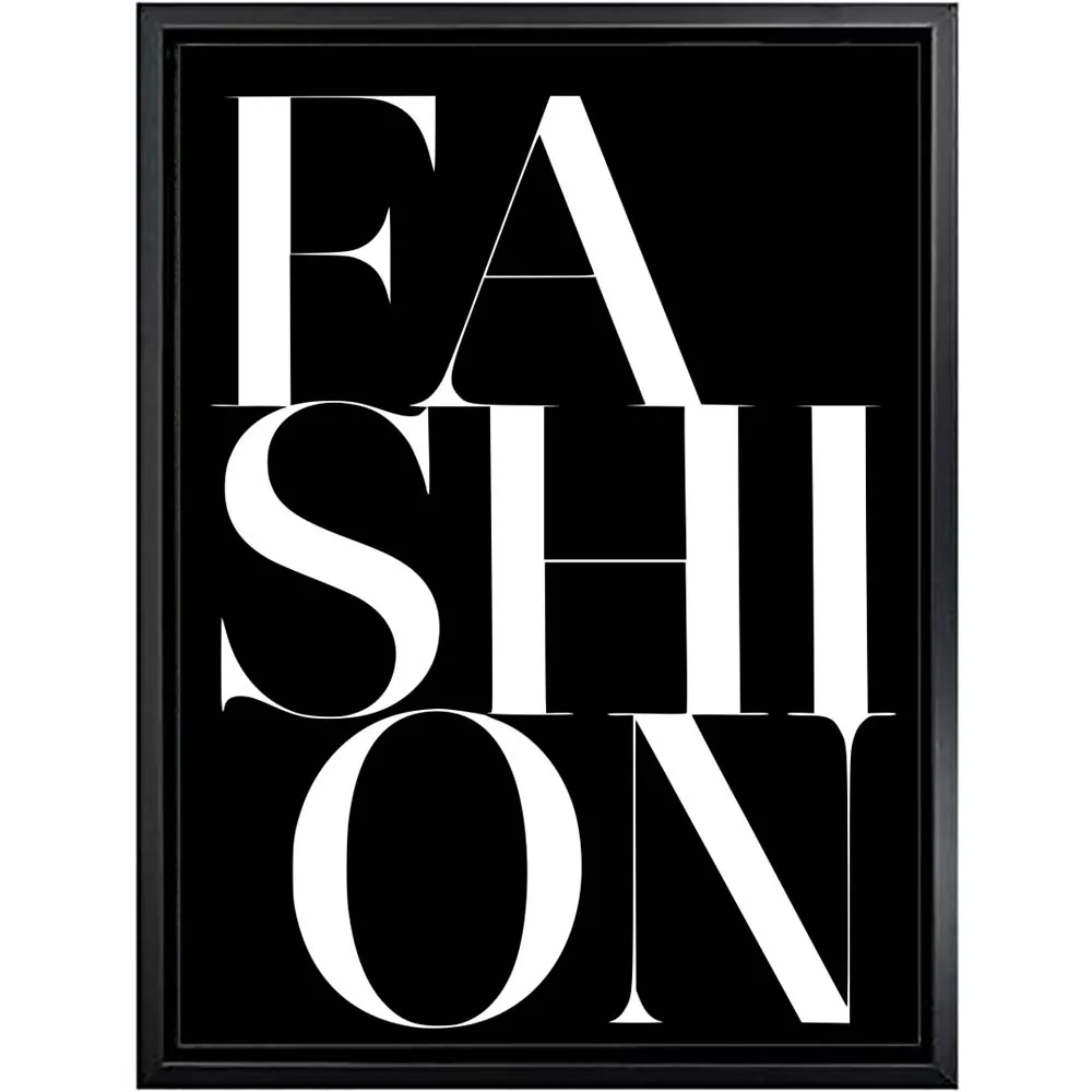 

Black and White Quotes Poster Canvas Painting Fashion Nordic Wall Art Poster Prints Vogue Pictures Living Room Decorative Decor