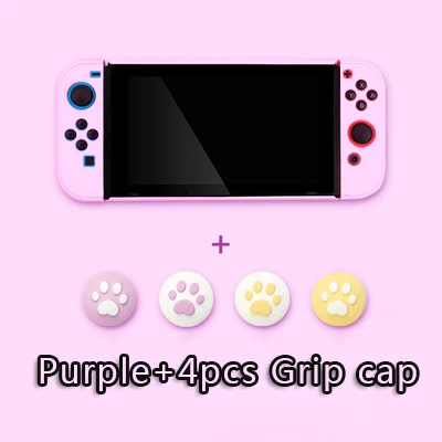 Purple Защитный жесткий чехол для nintendo Switch NS Switch joy con, чехол для nintendo Switch NS NX, чехол s, твердая цветная задняя крышка, корпус - Цвет: Purple
