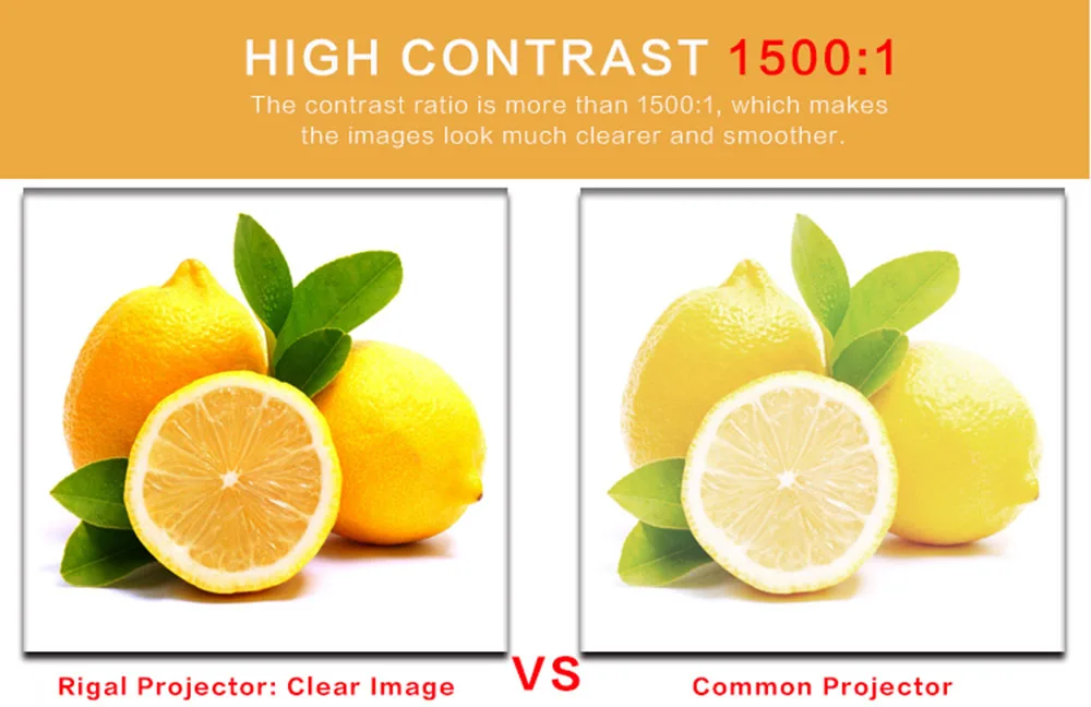 Android мини проектор RD 810 WI FI одного и того же экрана совместимому с HDMI 1000 люмен HD