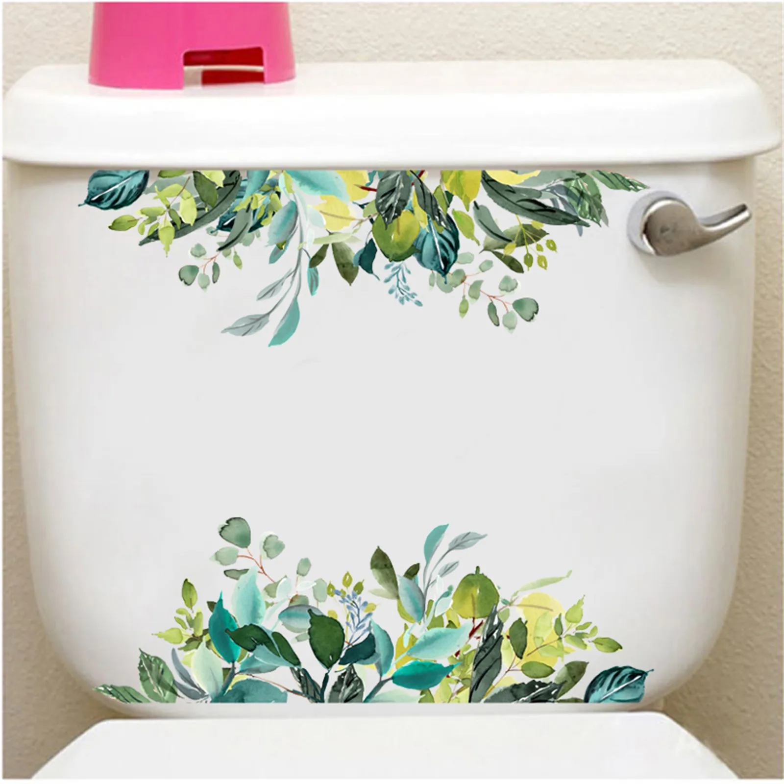 Новые наклейки на унитаз с цветами наклейка из ПВХ стену украшение для гостиной