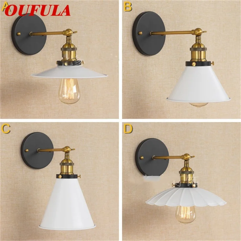 

OUFULA Nordic Simple Wall Sconces Light Rustic Style LED Lamp Fixtures for Home Corridor Stairs Decoration