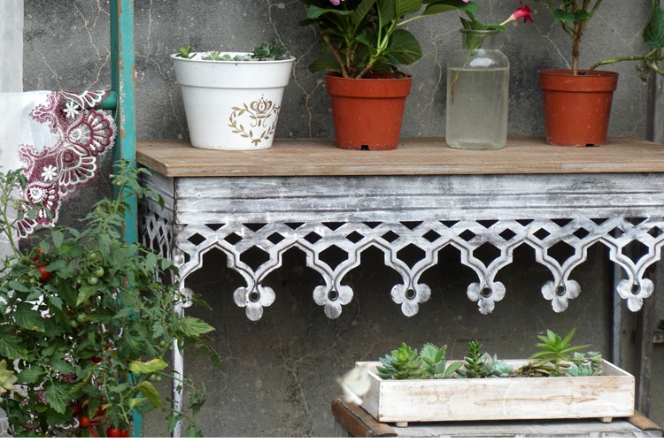 Складной Деревянный металлический Ретро-стол в деревенском стиле | Мебель