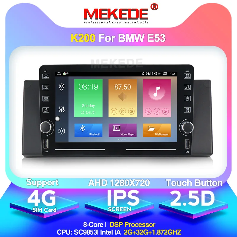 MEKEDE K400 Android 10 0 4 + 64g ips dsp для BMW 5 серии X5 E53 E39 M5 автомобильный Радио мультимедийный