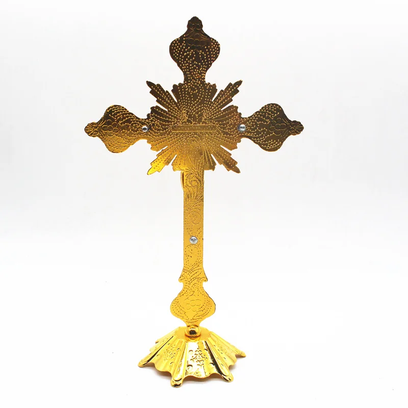 Jesus Christ Decoration Baroque Crucifix Church Relics Wall decor Stand Christianity Home | Дом и сад
