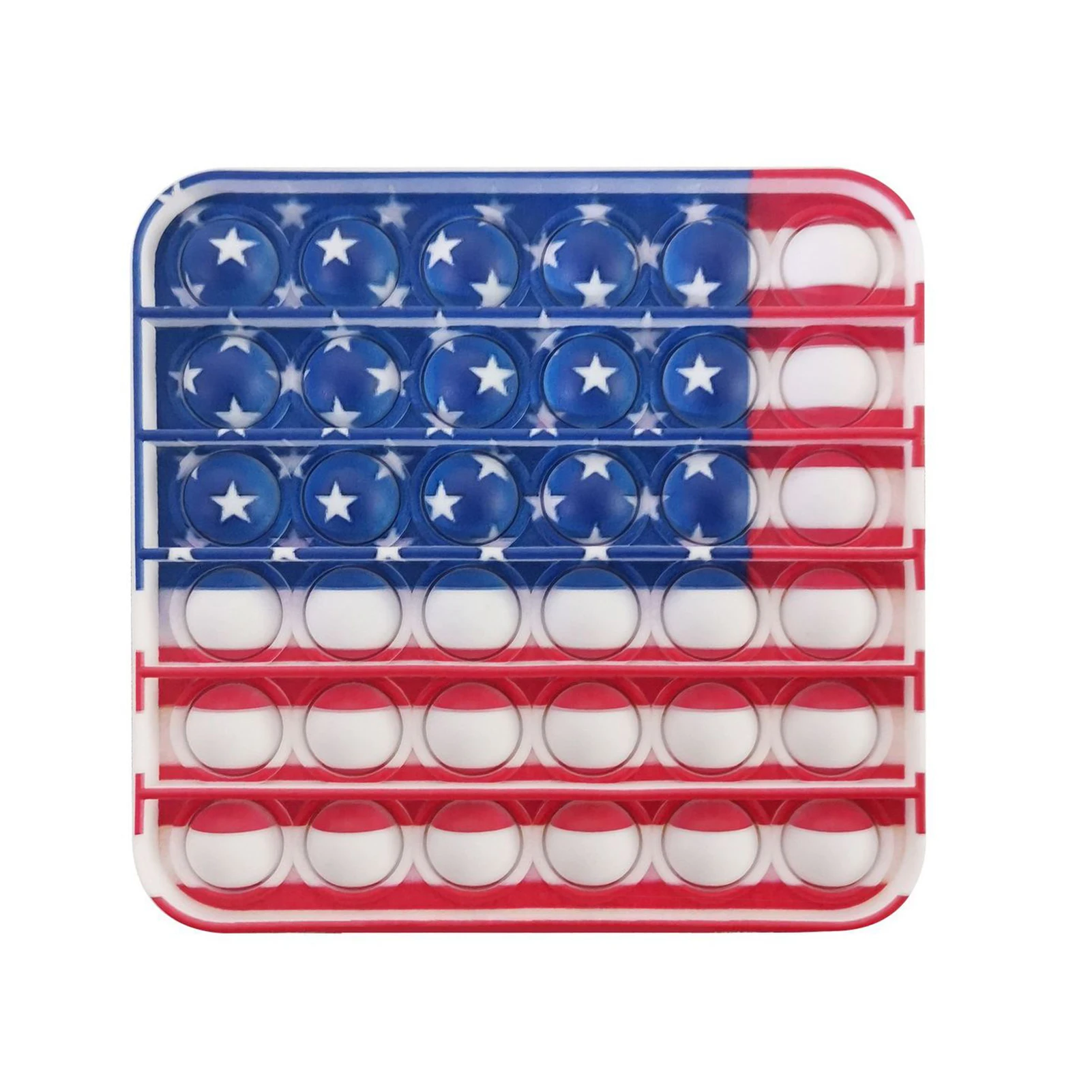 

New Push Pop Bubble Sensory Toy Autism Needtoy Popit Fidget Toys Funny American Flag Anti-stress Stress Reliever Toys for Kids
